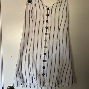 Stripped halter dress